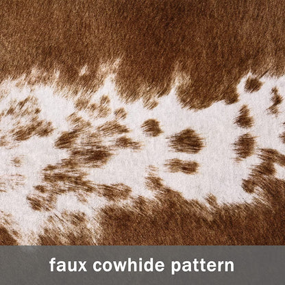 Wagner - Cow Carpet Brown White Faux Printed