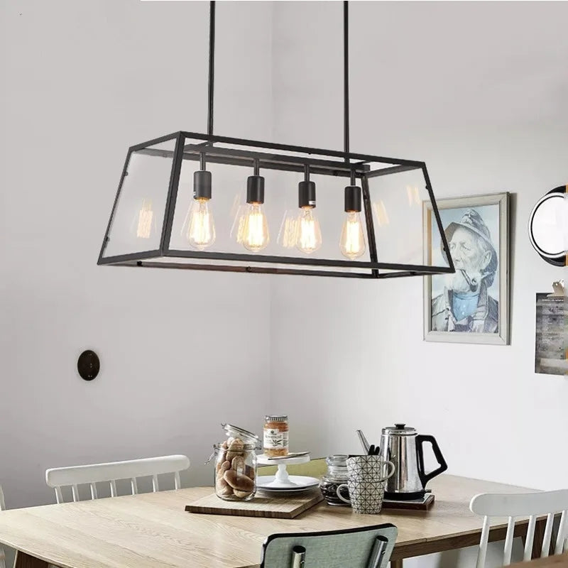 Kooi frame Hanglamp Metaal Zwart