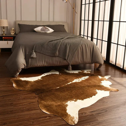 Wagner - Cow Carpet Brown White Faux Printed