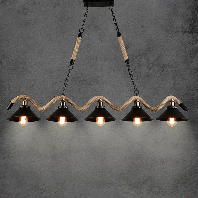 Wagner - Industrial Restaurant bar lights on rope