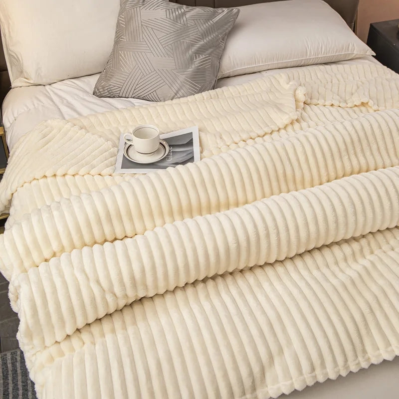 Blanket Easing Soft Rib Beige