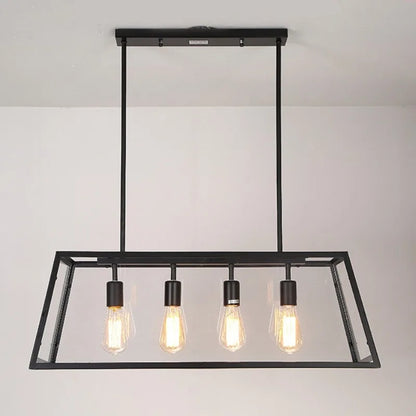 Kooi frame Hanglamp Metaal Zwart