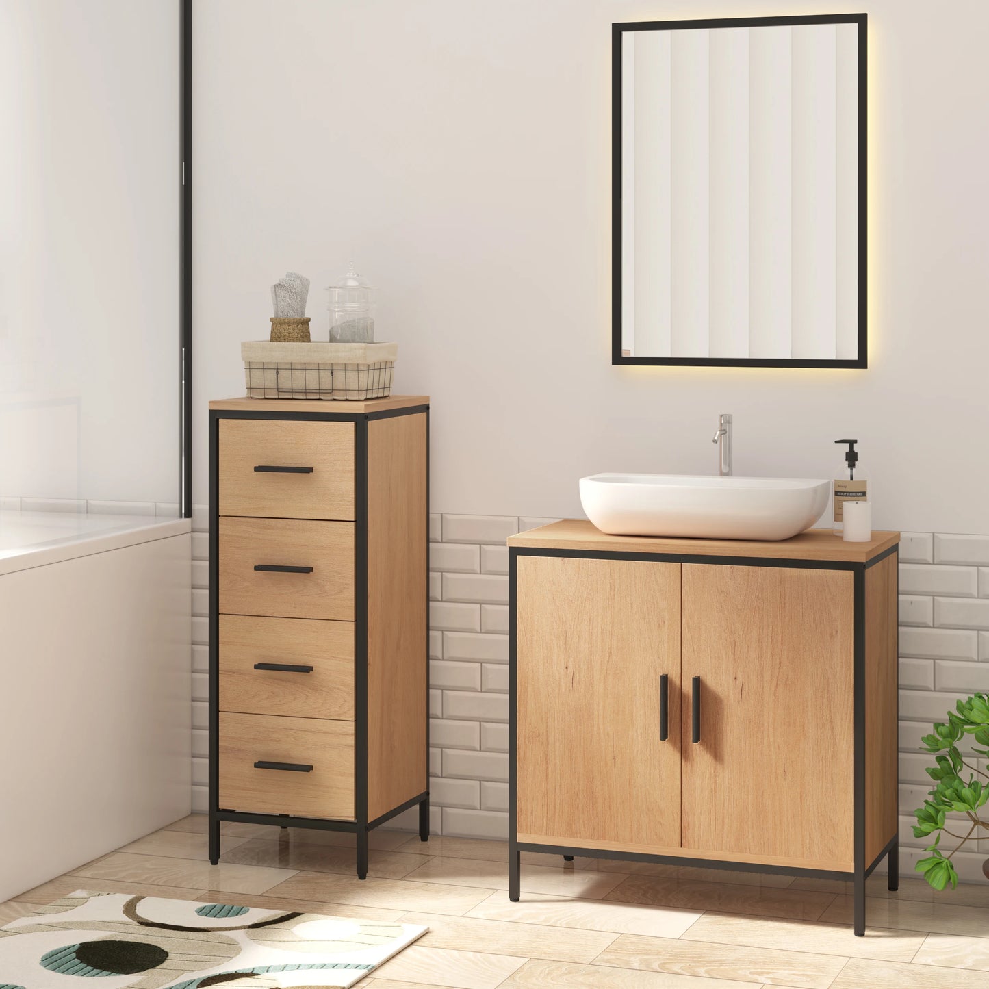 Bathroom Cabinet 60x60x30cm