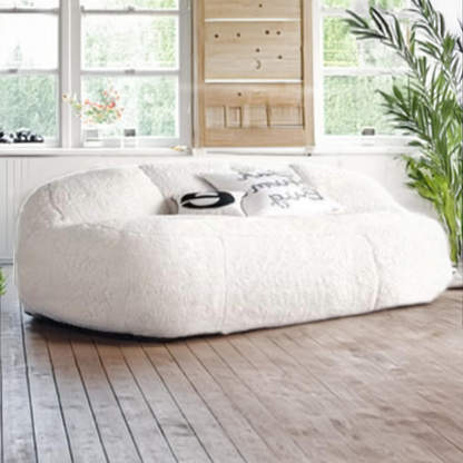 Wagner - Big XXL Beanbag Fluffy Teddy White