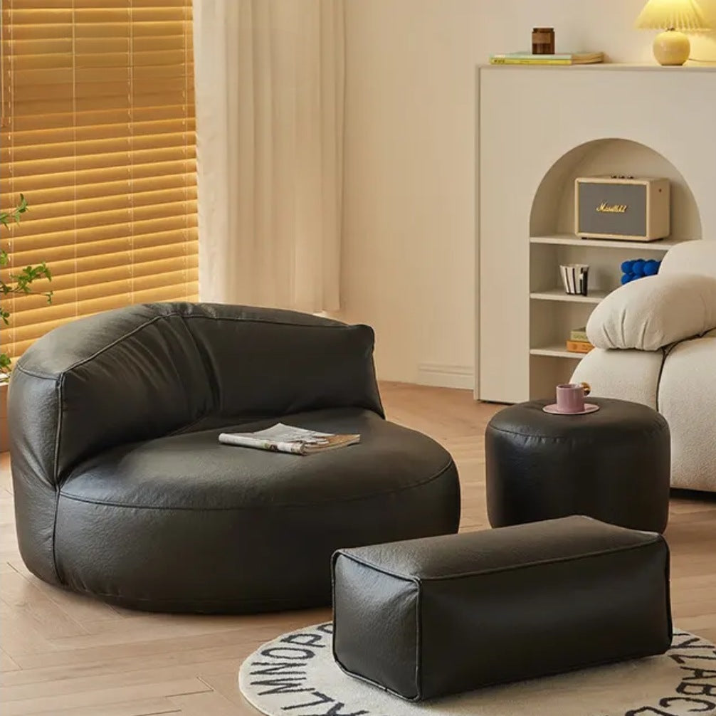 Wagner - Beanbag Sofa Round Pu Leather