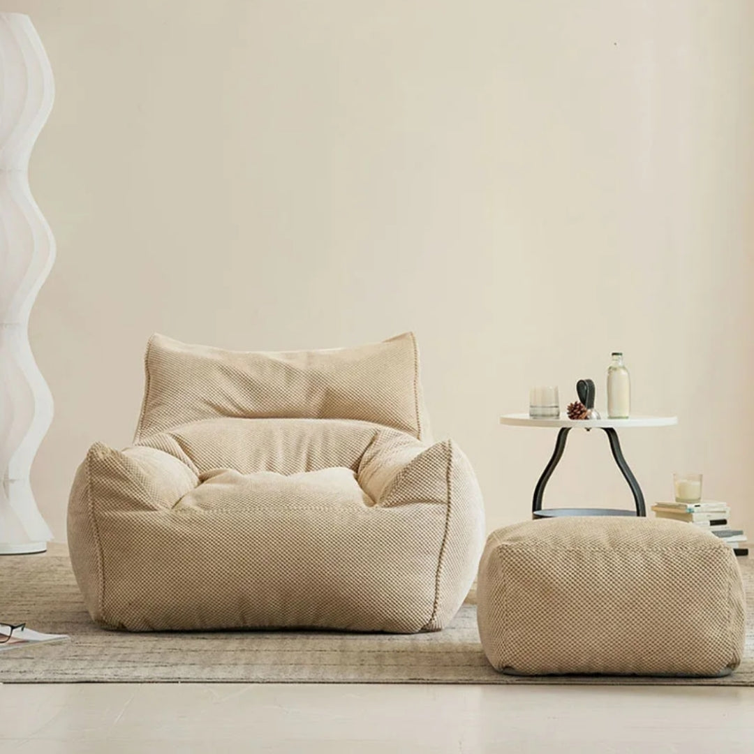 Wagner Lounge - Sitzsacksofa Stoff Beige