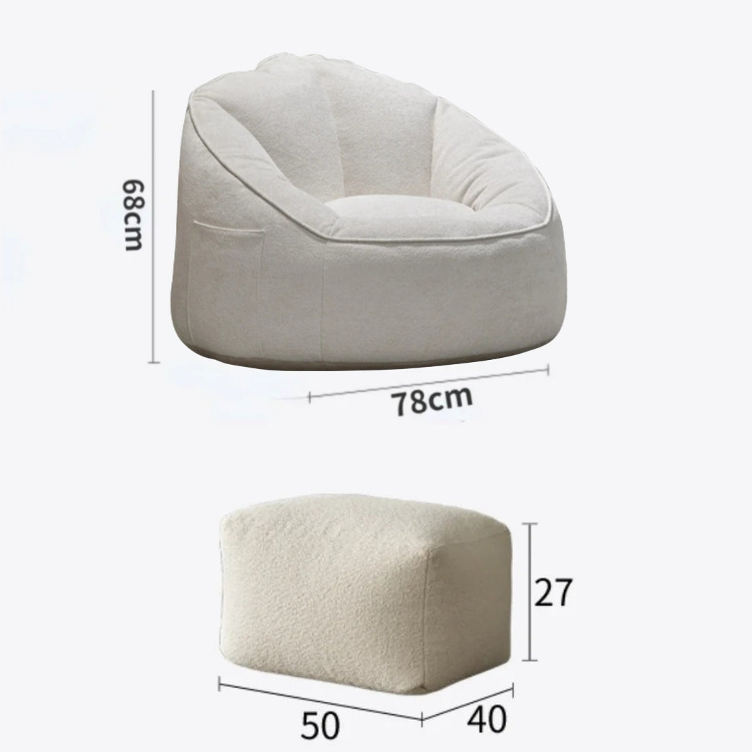 Wagner - Beanbag Loveseat Round