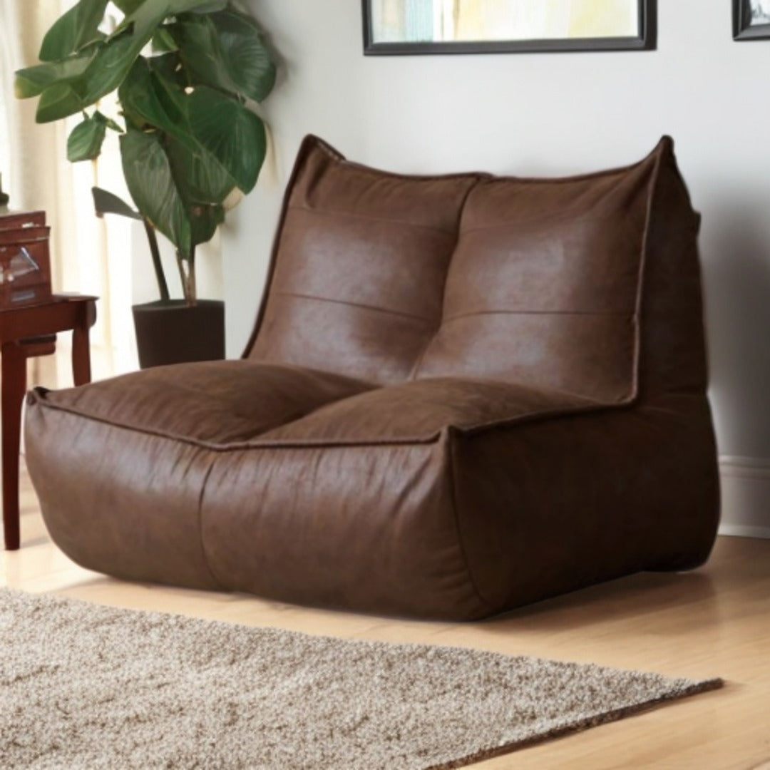 Wagner - Fauteuil Beanbag Rib Modern Retro-Leather