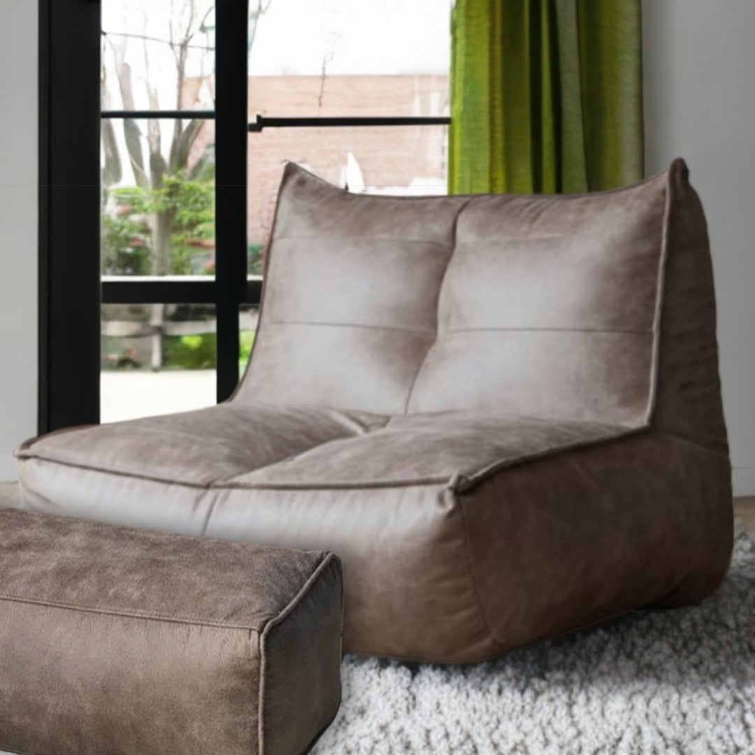 Wagner - Fauteuil Beanbag Rib Modern Retro-Leather