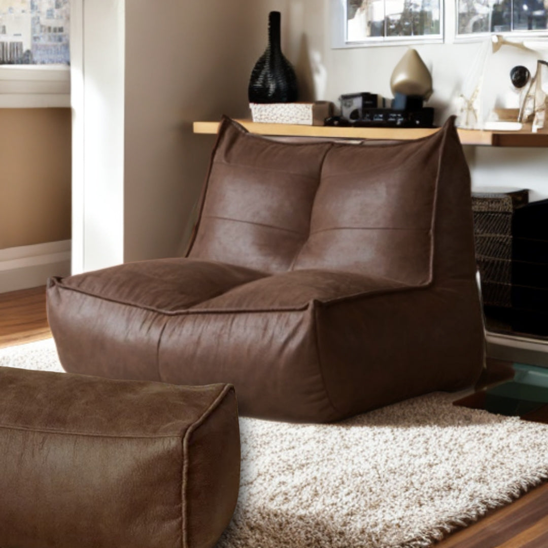 Wagner - Fauteuil Beanbag Rib Modern Retro-Leather