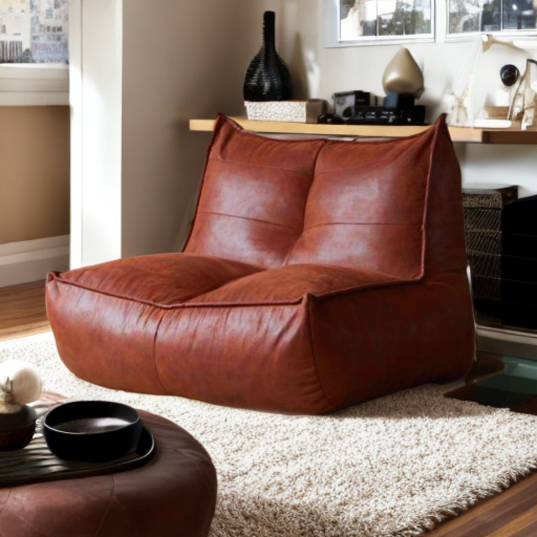 Wagner - Fauteuil Beanbag Rib Modern Retro-Leather