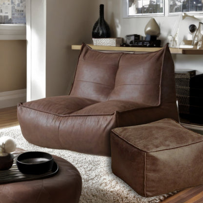 Wagner - Fauteuil Beanbag Rib Modern Retro-Leather