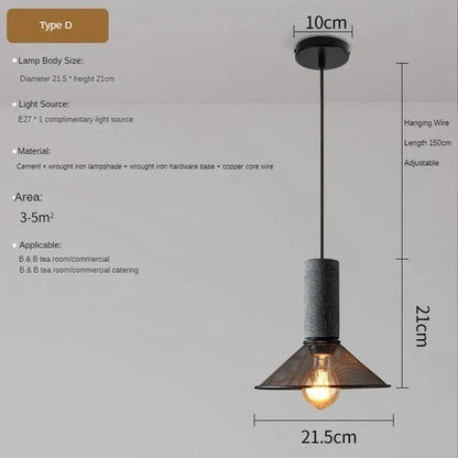 Industriële Hanglampen Zwart Metaal - Beton Grijs