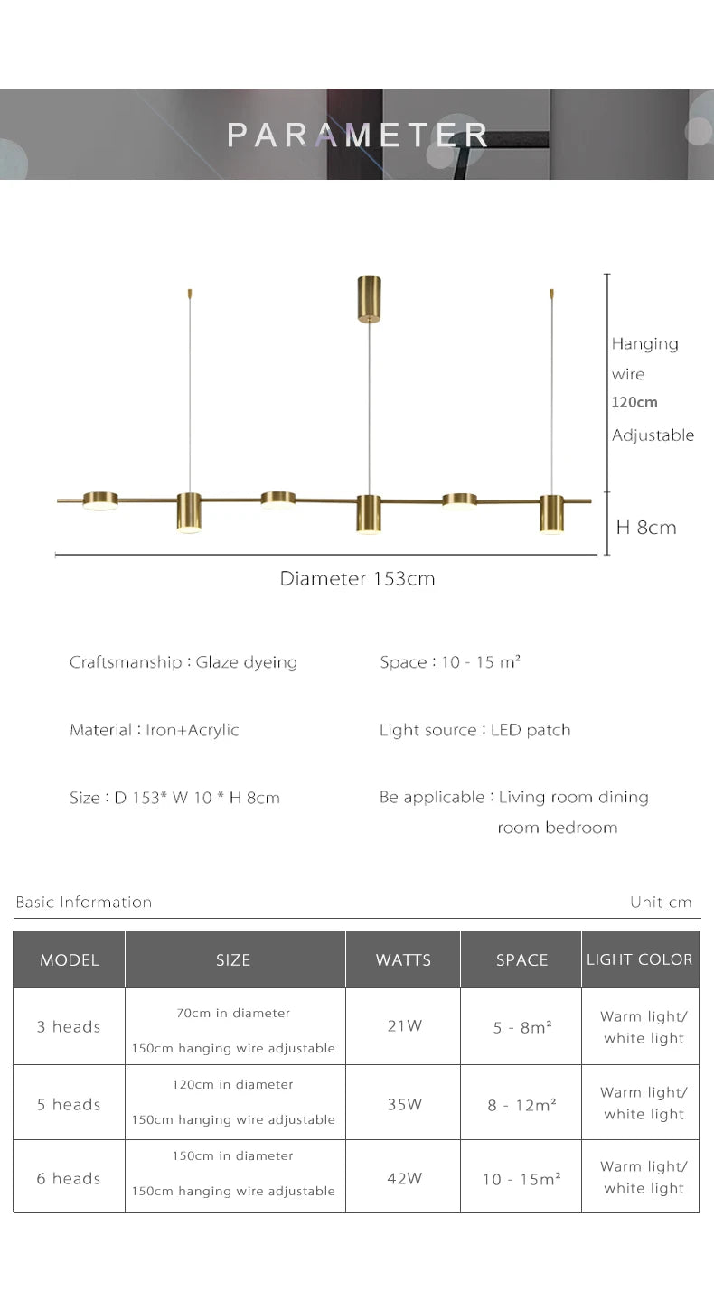 Modern LED Ceiling Light - Multi lights