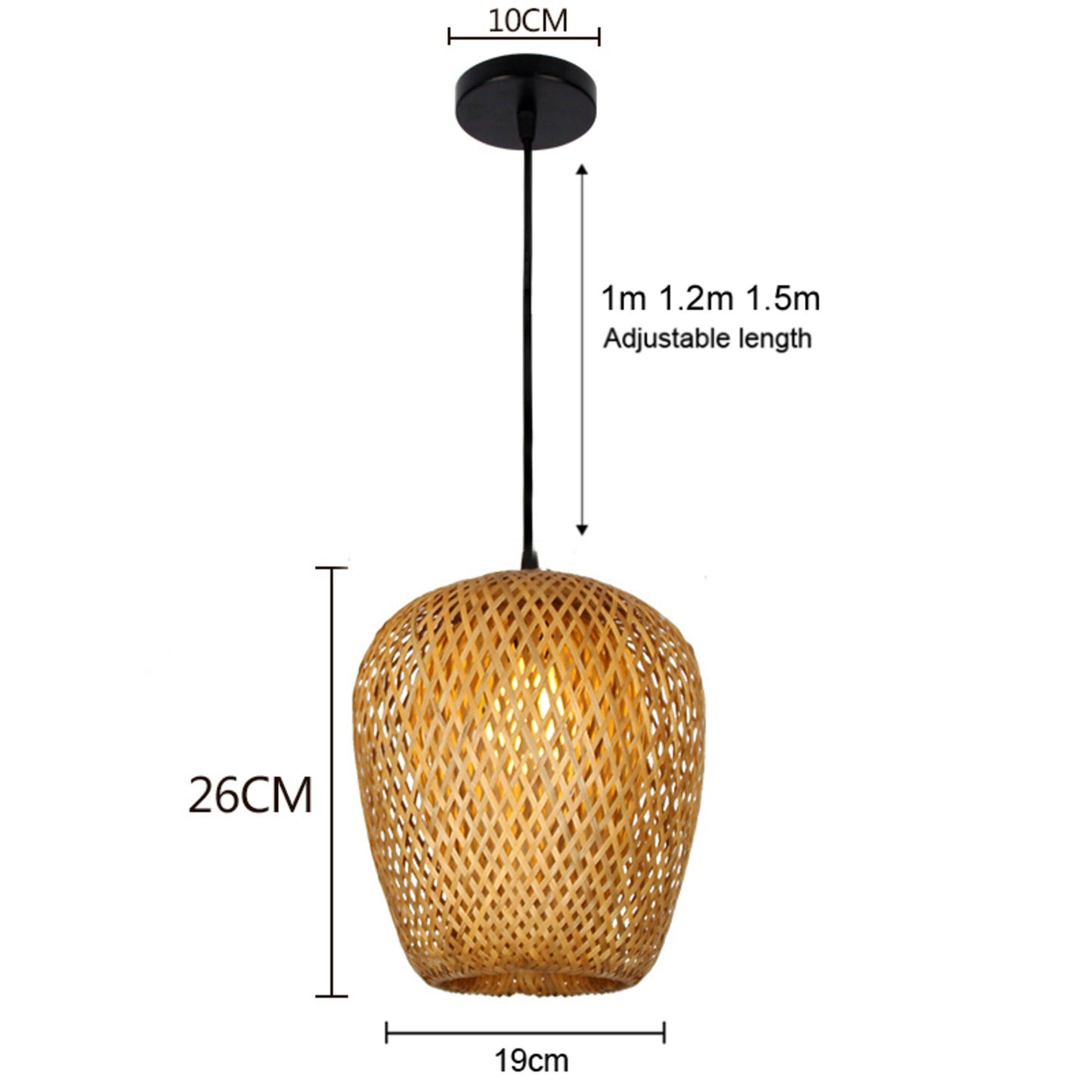 Classical Bamboo Weaving Chandelier