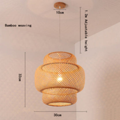 Classical Bamboo Weaving Chandelier