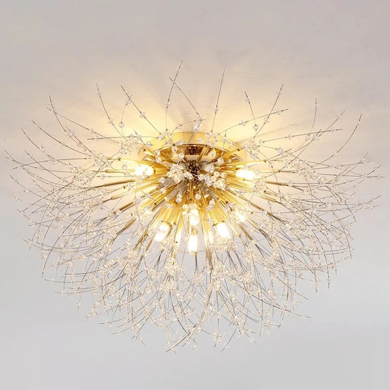 Dandelion Crystal Ceiling Light