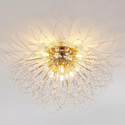 Dandelion Crystal Ceiling Light