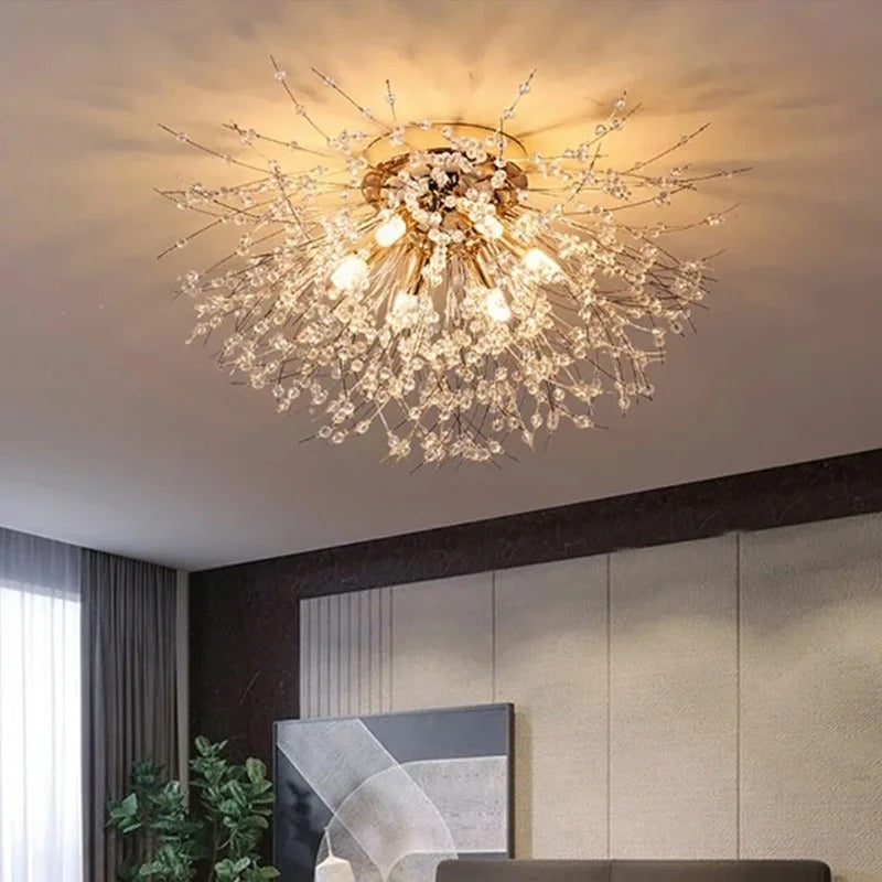 Dandelion Crystal Ceiling Light