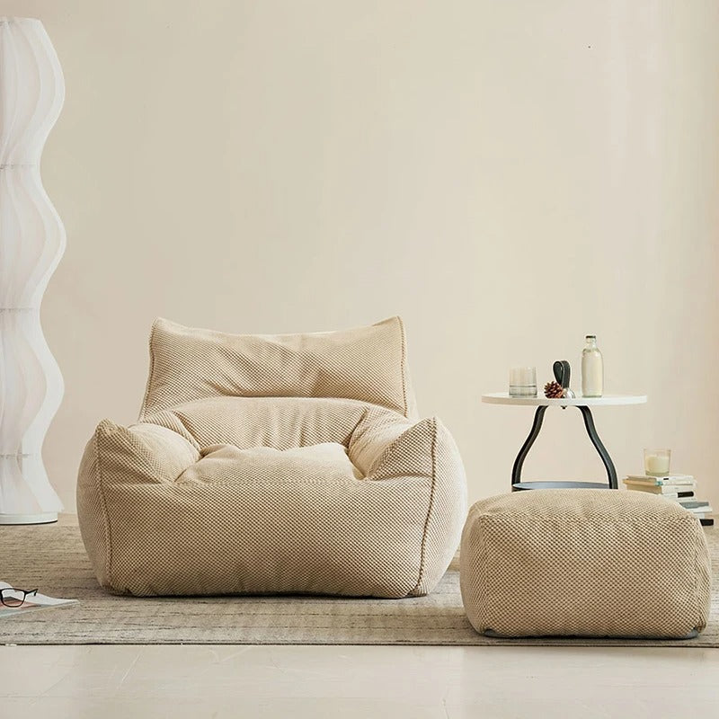 Wagner Lounge - Sitzsacksofa Stoff Beige