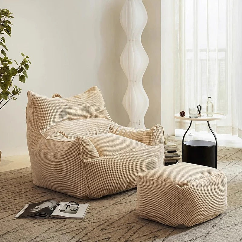 Wagner Lounge - Sitzsacksofa Stoff Beige