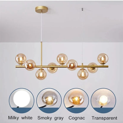 Designer LED Glass Globe Pendant Light