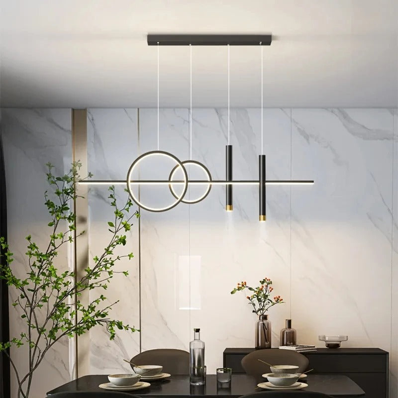 Modern LED Pendant Light – 100 cm Dining Table Lighting | Restaurant & Living Room Lamp