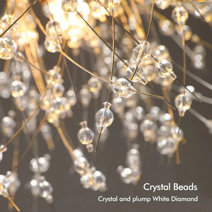 Dandelion Crystal Ceiling Light