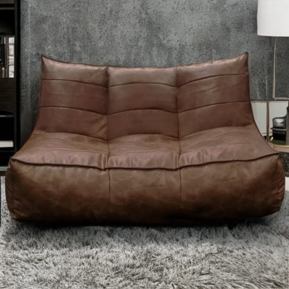 Wagner - Couch Beanbag Rib Modern Retro-Leather