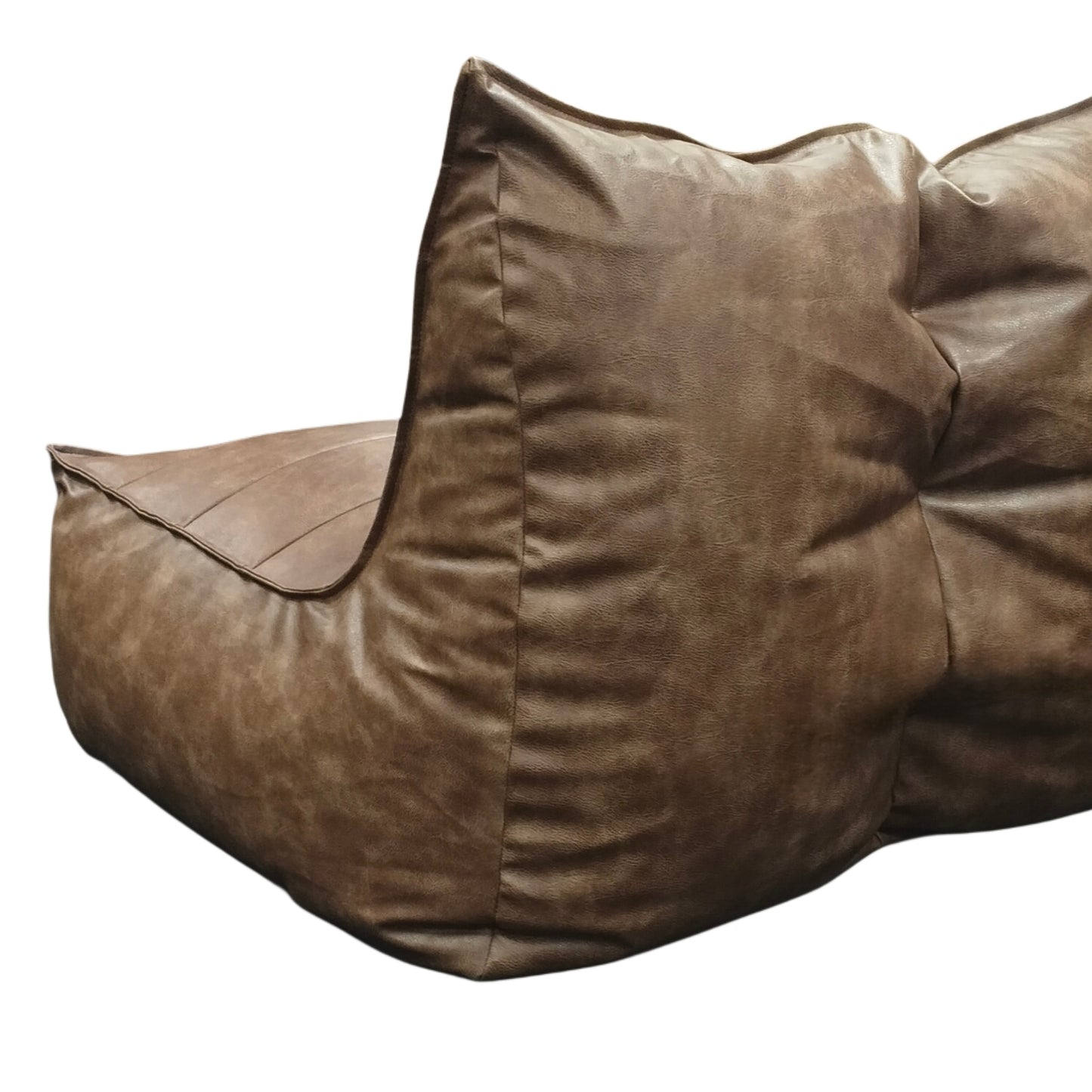 Wagner - Couch Beanbag Rib Modern Retro-Leather