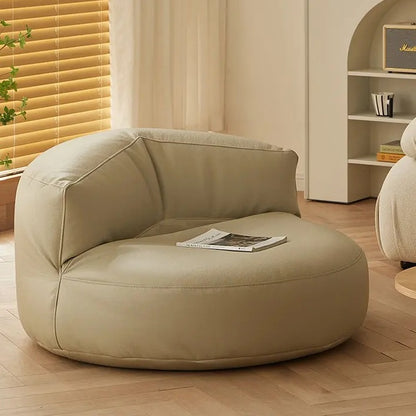 Wagner – Sitzsack-Sofa, rund, PU-Leder