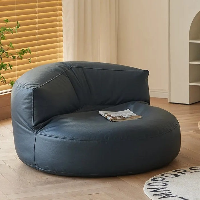 Wagner – Sitzsack-Sofa, rund, PU-Leder