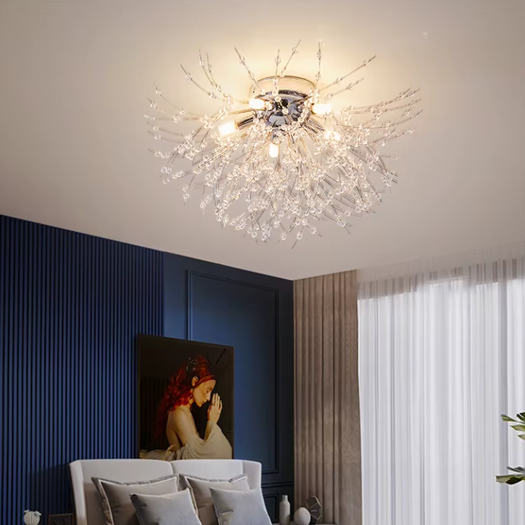 Dandelion Crystal Ceiling Light