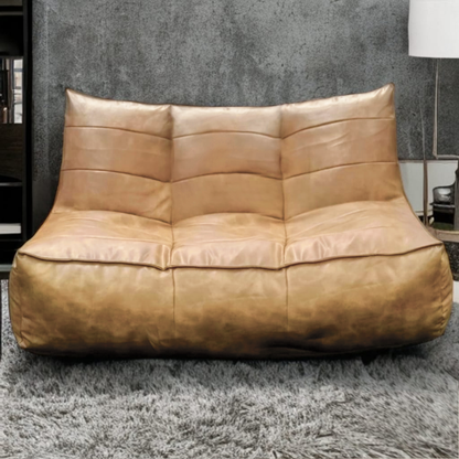 Wagner - Couch Beanbag Rib Modern Retro-Leather