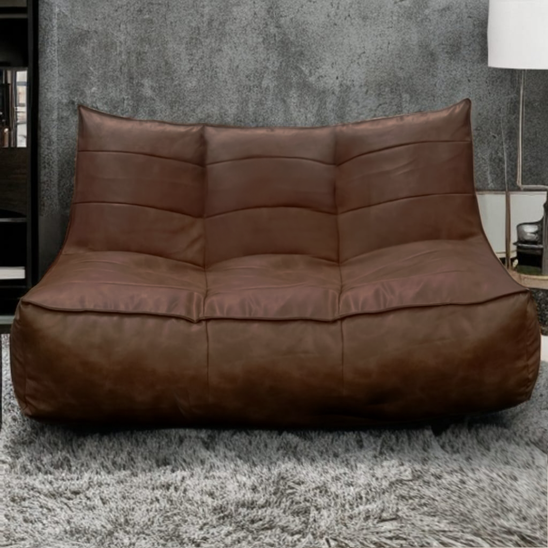 Wagner - Fauteuil Beanbag Rib Modern Retro-Leather