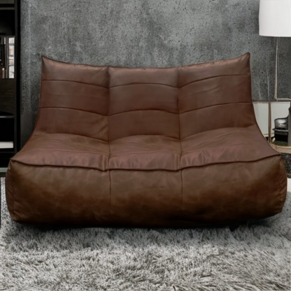 Wagner - Fauteuil Beanbag Rib Modern Retro-Leather