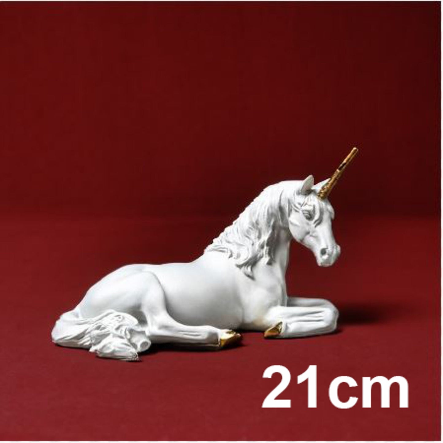 Unicorn Sculpture Nordic White Gold, home decor, decoration, artwork