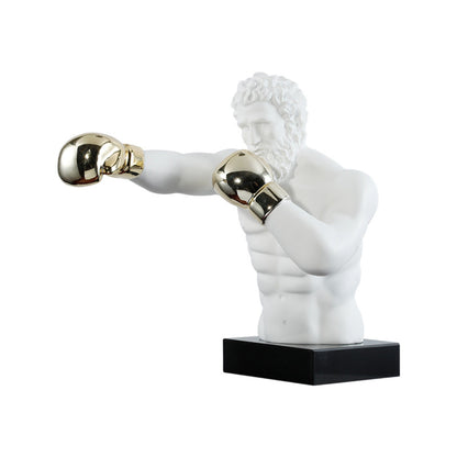 David Statue Boxing Decor Sculpture