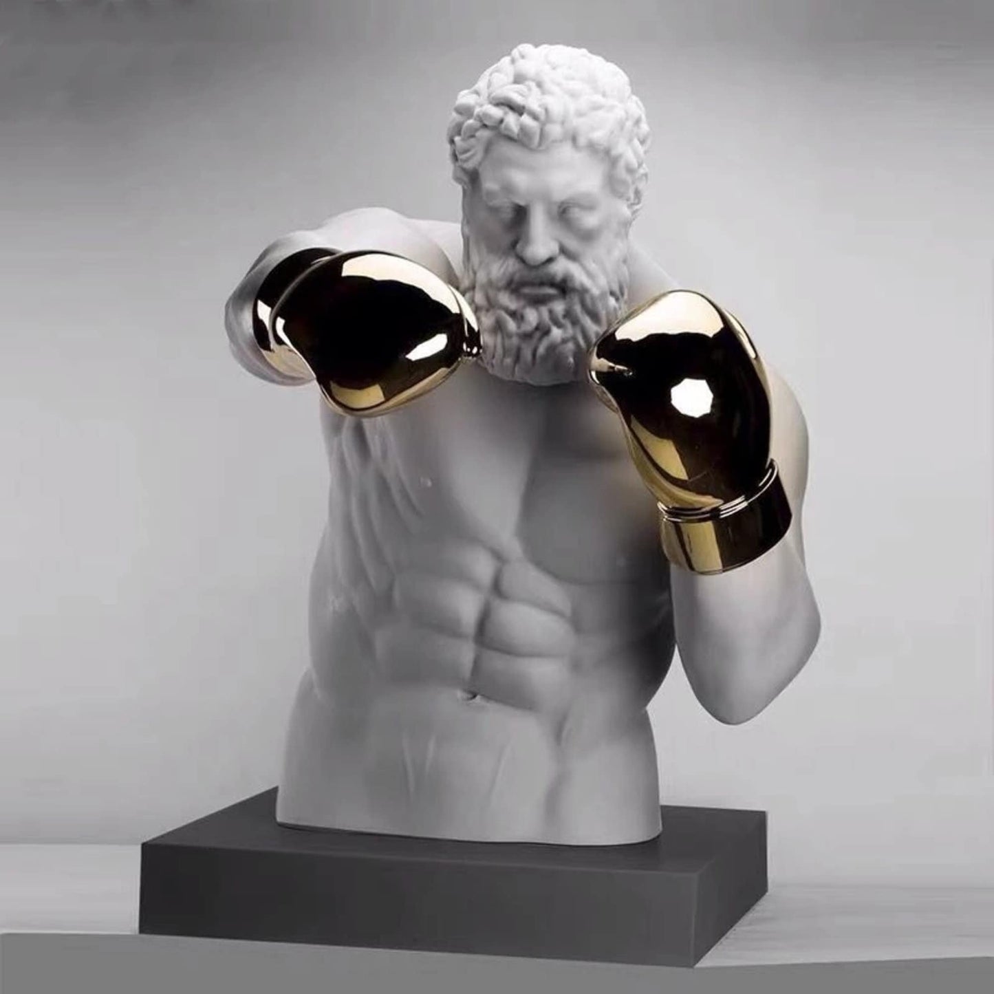 David Statue Boxing Decor Sculpture