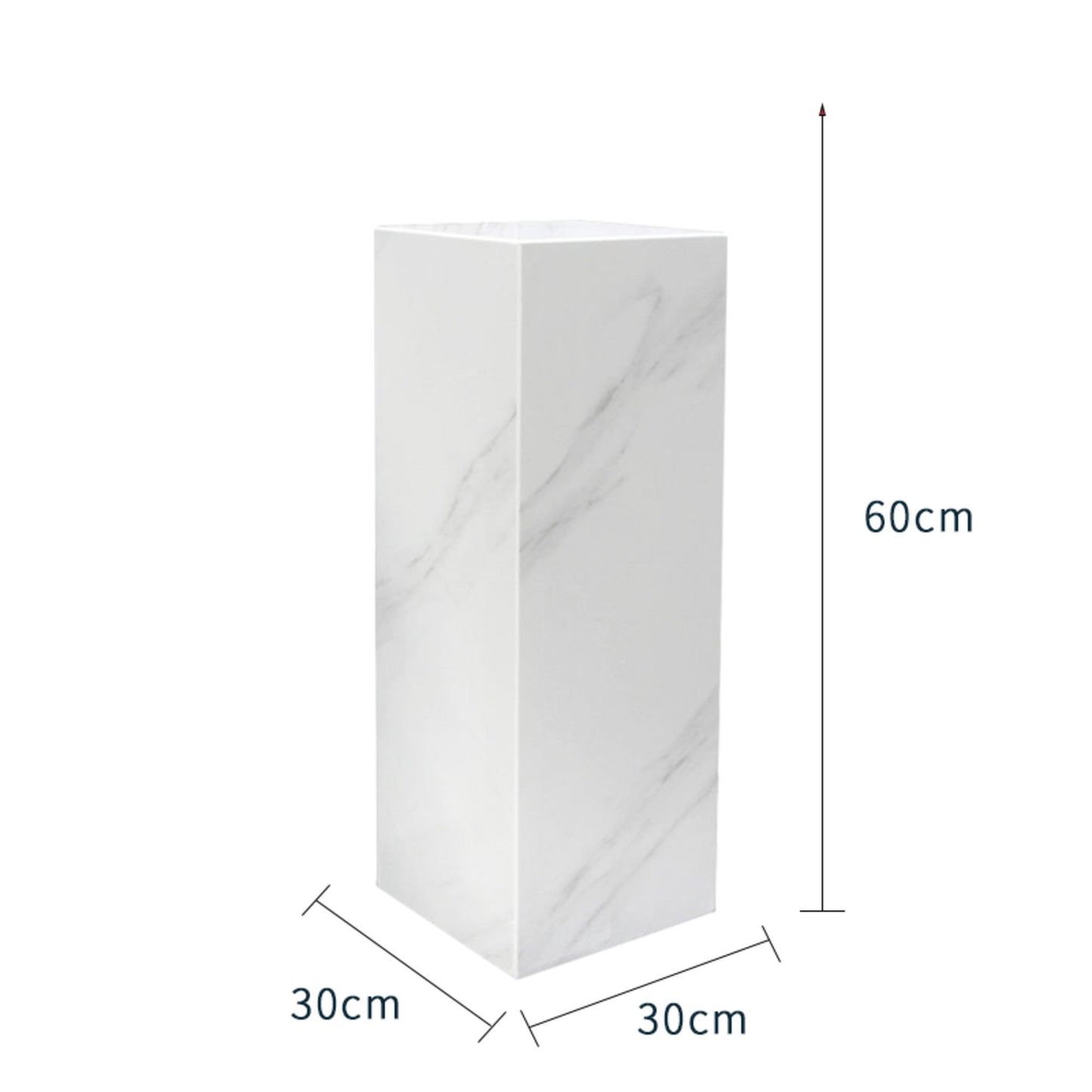 White marble pedestal ornaments Floor-to-floor stone pillar pedestal